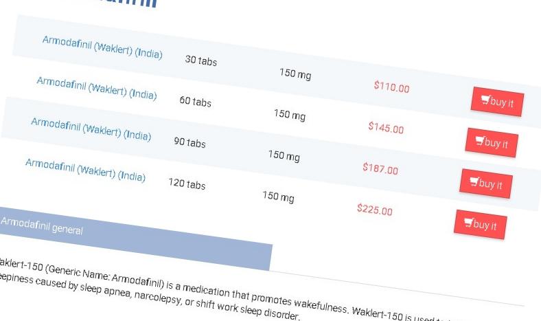 Armodafinil apotek online